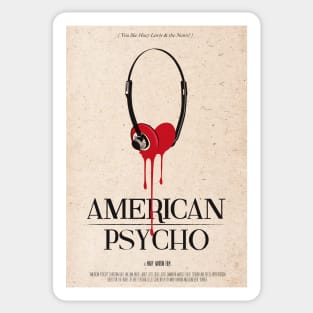 American psycho movie art inspired Sticker